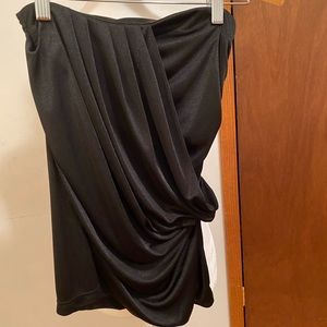 Express draped front tube black top